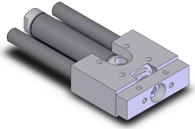 American 750DVS-300-2-4 Double Acting Pneumatic Cylinder 3/4" Bore 3" Stroke 